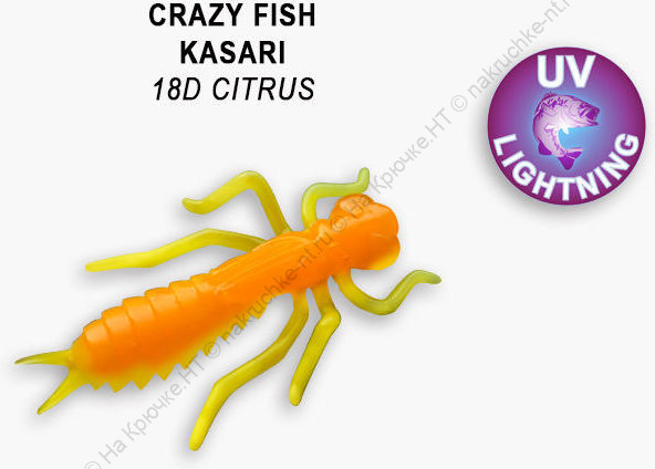 KASARI 1,6 51-40-18d-7 Силиконовые приманки Crazy Fish