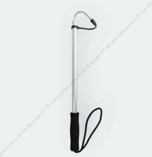 Багор телескопический 3 колена серый (ручка неопрен)