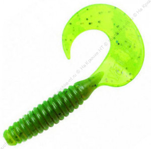 Твистер YAMAN PRO Spiral, р.5 inch, цвет #10 - Green pepper