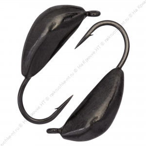 Мормышка вольфрамовая "Condor", Банан d 2,0 мм, вес 0,3 гр, цвет черный никель