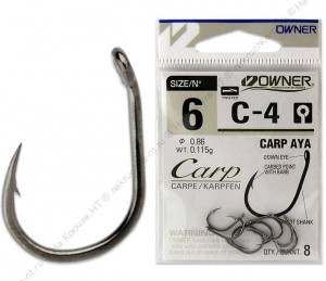 OWNER Крючок Carp C-4 "CARP AYA" №10 /9 шт