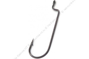 Крючок KOI "O'SHAUGHNESSY WORM ", размер 1 (INT), цвет BN, офсетный (10 шт.)