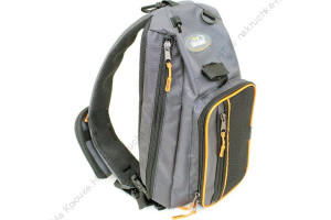 Сумка-рюкзак рыболовная "СЛЕДОПЫТ" Sling Shoulder Bag, 44х24х17 см, цв. серый