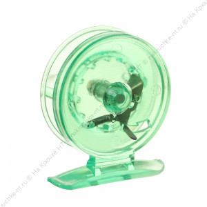 Катушка инерционная, пластик, цвет зеленый