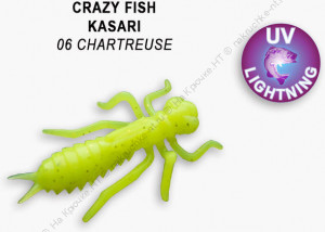 KASARI 1,6" 51-40-6-7 Силиконовые приманки Crazy Fish