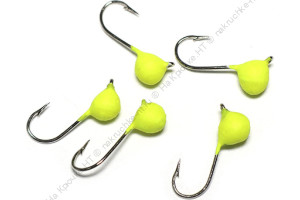Мормышка вольф. точеная "ЯМАН" Дробь с ушк., р.3, вес 0,3, цв. желтый