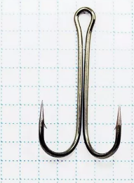Крючок KOI "DOUBLE HOOK", размер 2/0 (INT), цвет BN, двойник /19/