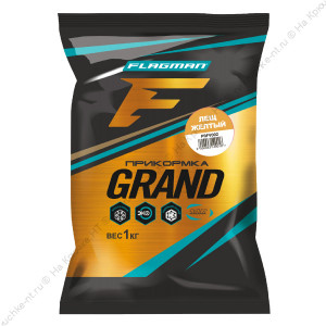 FLAGMAN Прикормка для рыбы GRAND Лещ Желтый 1кг