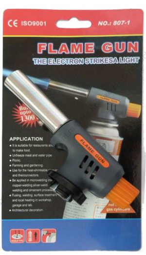 Газовая Горелка до 1300 градусов Flame Gun 807 для розжига