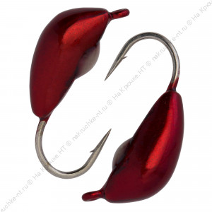 Мормышка вольфрамовая "Condor", Банан d 2,5 мм, вес 0,5 гр, вишня