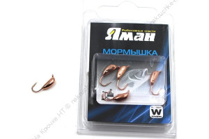 Мормышка вольф"ЯМАН"Банан с ушк, р.1,50,вес 0,20,цв.медь