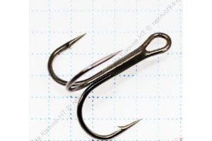Крючок KOI "ROUND TREBLE", размер 12 (INT), цвет BN, тройник (1 шт.)