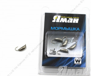 Мормышка вольф"ЯМАН"Банан с ушк, р.1,50,вес 0,20,цв.никель