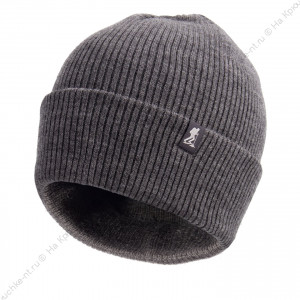 Шапка "СЛЕДОПЫТ-IRBIS" с двойным отворотом, акрил, цв. темно-серый