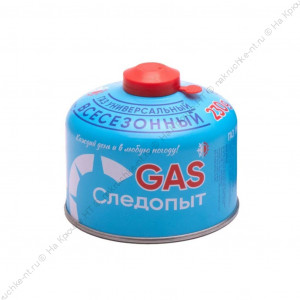 Газ для порт. плит "СЛЕДОПЫТ", метал. баллон, 230гр. резьб., (всесезонный) РОССИЯ/24/