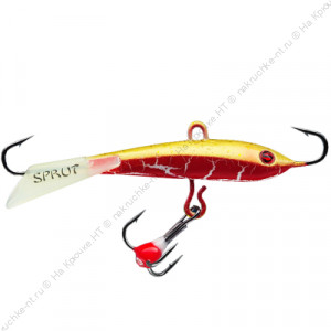 Балансир "Sprut" Tanpo #7 (18g/65mm/RG + дополнительный тройник с фосфорной каплей)