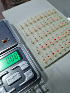 Мормышка полимерная фосфорная КАПЛЯ с глазком