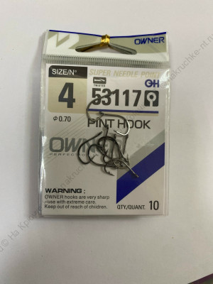 OWNER Крючок "PINT HOOK" №4/10шт (53117)
