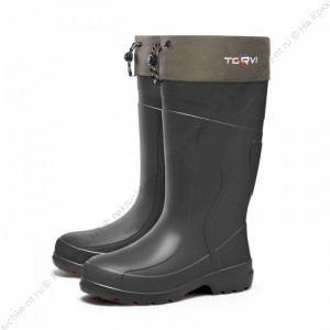 Сапоги мужские "TORVI", ЭВА, подошва ТЭП, 4-слойный вкладыш (флис), -25°С, р.45-46, черный