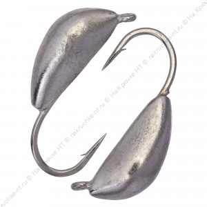Мормышка вольфрамовая "Condor", Банан d 2,5 мм, вес 0,5 гр, серебро