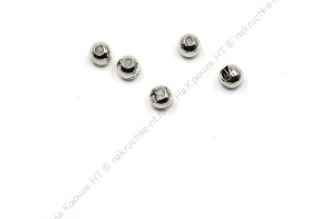 Вольфрамовая головка Namazu Pro TiA Tungsten Head Trout, р. 2,4, вес 0,1 г, цв. никель (5 шт.)