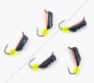 Мормышка вольф. безнасадочная "ЯМАН" Столбик №8, d-3 мм, L-9.5 мм, вес 1,30 гр., фц. желтый кубик, ц Мормышка вольф. безнасадочная "ЯМАН" Столбик №8, d-3 мм, L-9.5 мм, вес 1,30 гр., фц. желтый кубик, ц