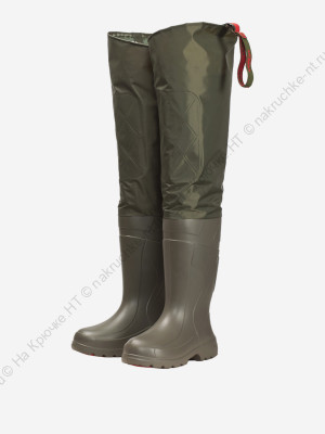 Сапоги забродные "TORVI" ЛИМАН, ЭВА+нейлон, подошва ТЭП, 4-слойный вкладыш (флис), р. 43-44, цв. оли