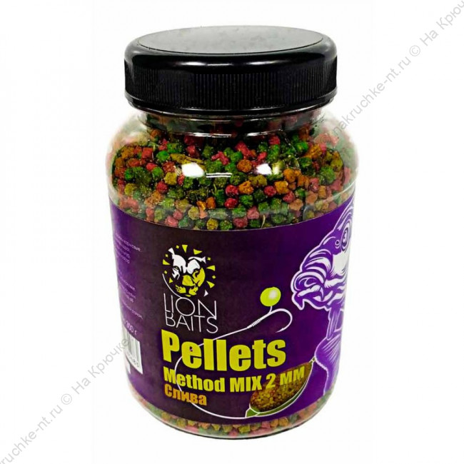 Пеллетс методный Method Mix pellets Слива 2мм - 300гр (банка)