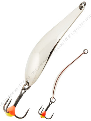 Блесна вертикал. зим. Lucky John X-BLADE с тр. 55мм S блистер