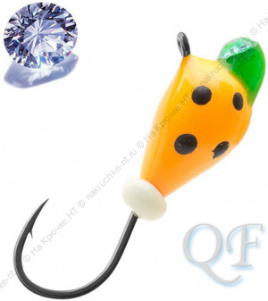 Мормышка вольфрам Капля Морковь