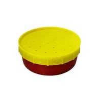 Коробочка для наживки одинарная (красный/желтый)