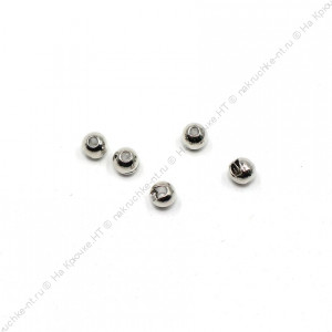 Вольфрамовая головка Namazu Pro TiA Tungsten Head Trout, р. 2,8, вес 0,2 г, цв. никель (5 шт.)