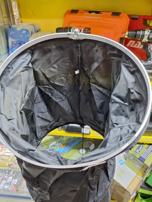 Садок береговой круглый черный 2 метра (нейлон)