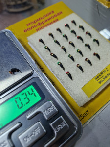 Мормышка вольф.точеная Уловистая 2 коронки D-2,5мм/вес- 0,34гр латунь/медь