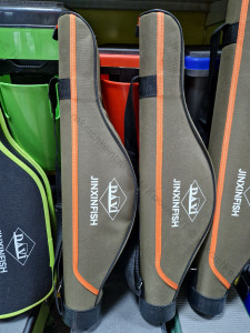 Чехол для зимних удилищ жесткий с жестким дном (оранжевый кант) 85 см