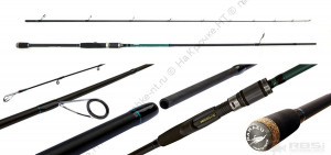 Спиннинг штекерный карбоновый Namazu Pro "SupaPull-Jack II" IM9, 2,4 м, тест 3-15 г/25/