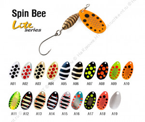 Akara Lite Series Spin Bee 1 3,5 гр. 1/8 oz. A19