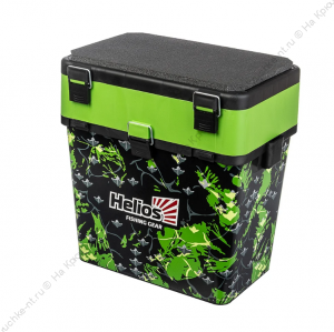 Ящик рыболовный зимний SHARK салатовый (HS-IB-19-SHG) Helios