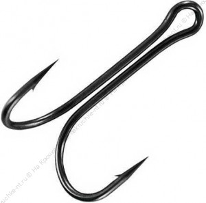 Крючок KOI "3 XL DOUBLE HOOK", размер 1/0 (INT), цвет BN, двойник (за 1шт.)