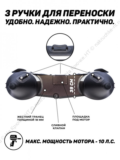 Лодка ПВХ Ривьера 2900 СК Компакт 12