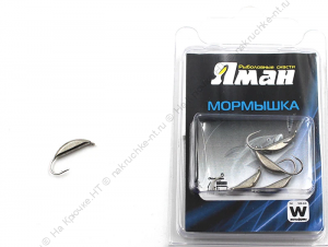 Мормышка вольф"ЯМАН"Супер банан с ушк, р.2,2 вес 0,50 цв.черн.никель