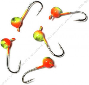 Мормышка вольф"ЯМАН"Шар с ушк, р.4, вес 0,80 цв.аргиана