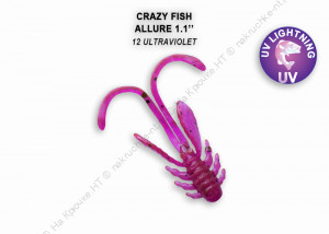 ALLURE 1,1"  46-27-12-6 Силиконовые приманки Crazy Fish