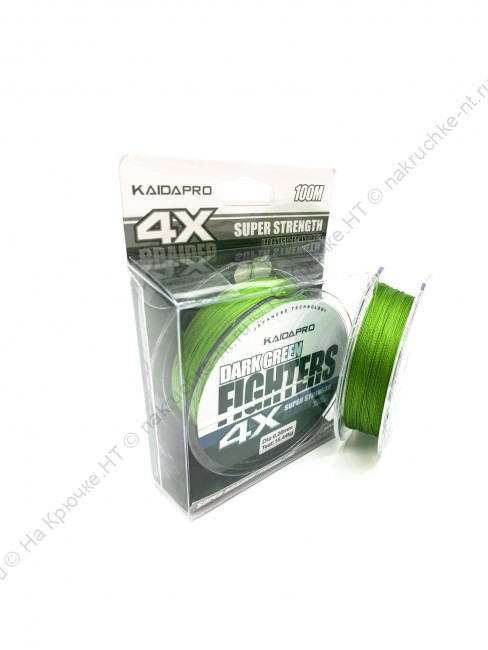 Плетенка KAIDA PRO FIGHTERS Dark Green 4x100м 0.10 мм 3 Плетенка KAIDA PRO FIGHTERS Dark Green 4x100м 0.10 мм 3