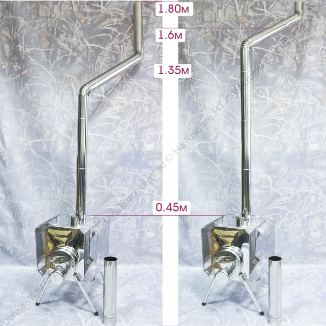 Печка для палатки Турист 15л 3д-экраны 2