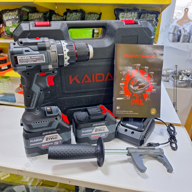 Шуруповёрт KAIDA 21V (2 аккумулятора 8Ah) Шуруповёрт KAIDA 21V (2 аккумулятора 8Ah)