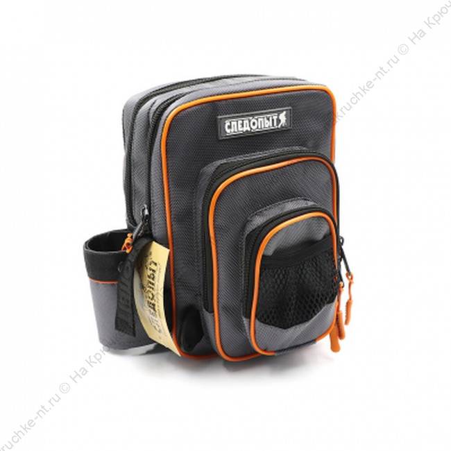 Сумка рыболовная СЛЕДОПЫТ Street Fishing MultiLock Pocket, 16х19х24 см, цв. серый