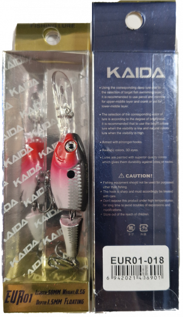Воблер KAIDA EUR01 50mm/8.5g Floating