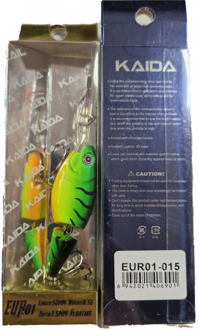 Воблер KAIDA EUR01 50mm/8.5g Floating