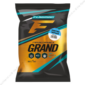 FLAGMAN Прикормка для рыбы GRAND Плотва Черная 1кг